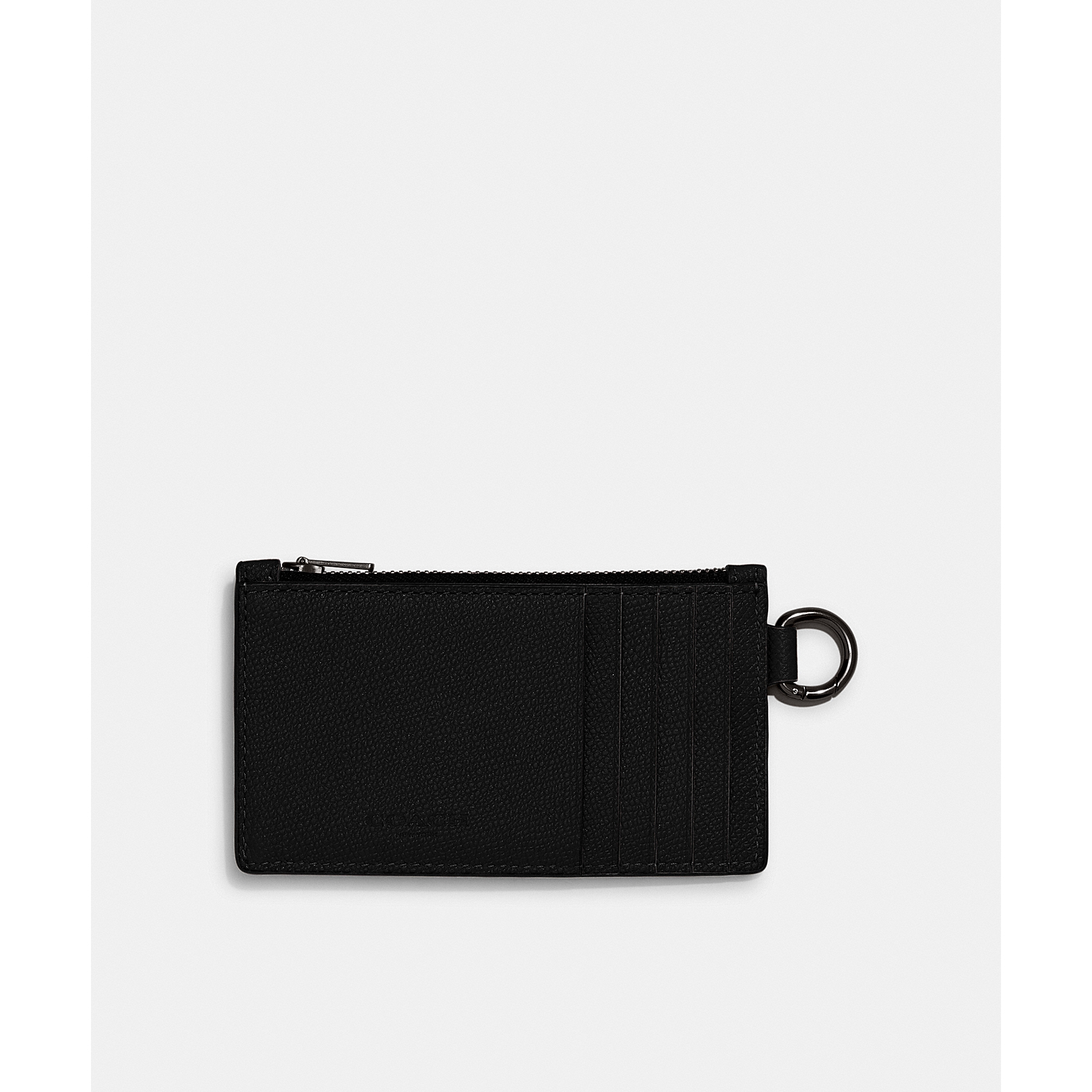 Coach Zip Card Case Black